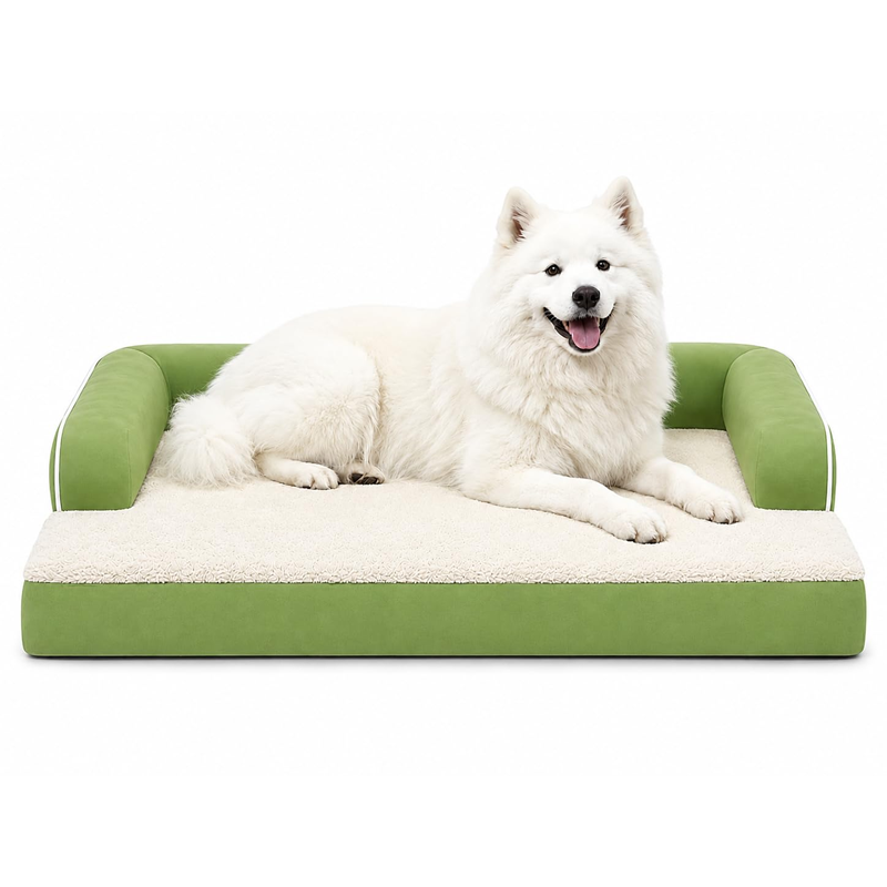 Plush Sherpa Orthopedic Pet Sofa