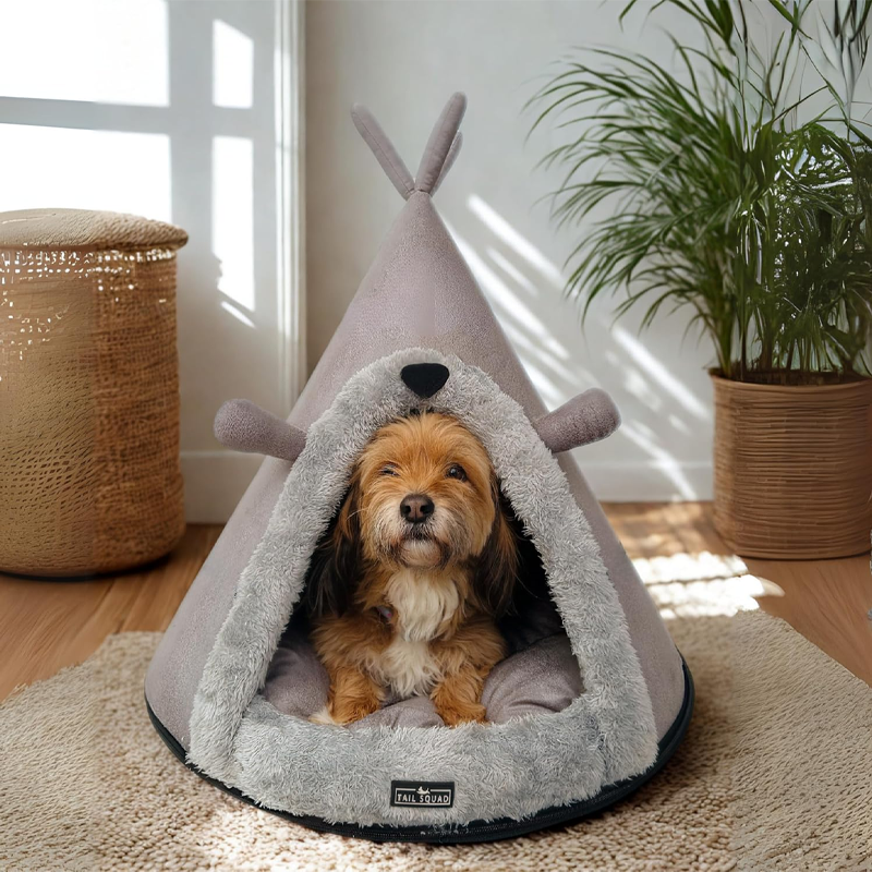 Pyramid Shaped Cozy Small Pet Hideaway Hut