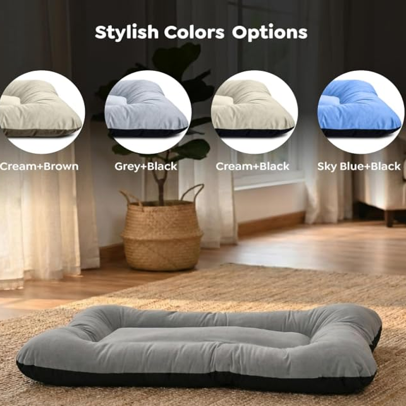 Luxurious Dual Tone Velvet Pet Lounger Mattress