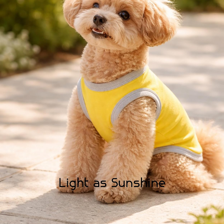 Ribbed Cotton Sleeveless Pet Comfort Vest
