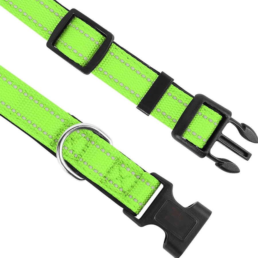 Emerald Neoprene Reflective Pup Collar