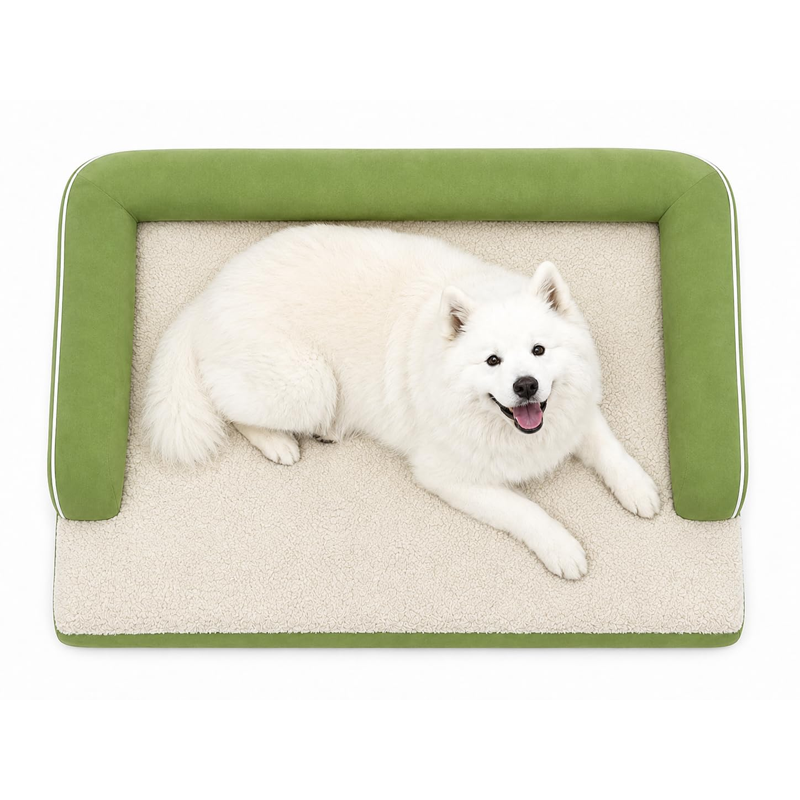 Plush Sherpa Orthopedic Pet Sofa