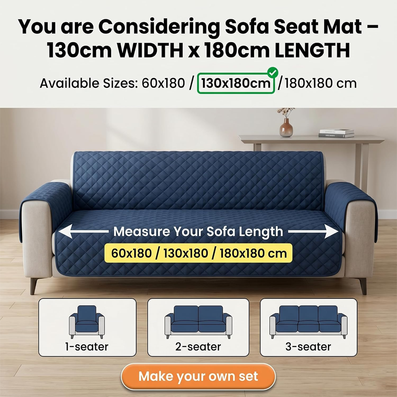 Water Resistant Loveseat Sofa Protector