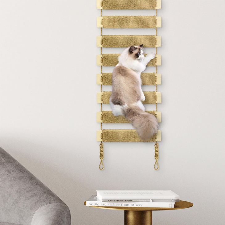 Adjustable Sisal Climbing Bridge Ladder