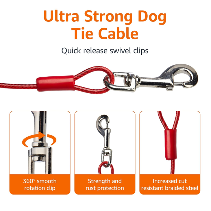 Crimson Steel Freedom Tether Cable