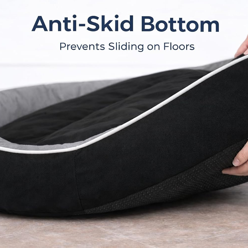 Reversible Oval Polyester Dog Comfort Bed