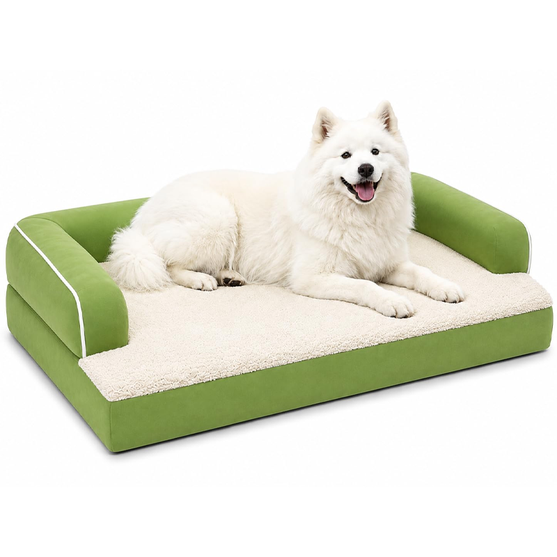 Plush Sherpa Orthopedic Pet Sofa
