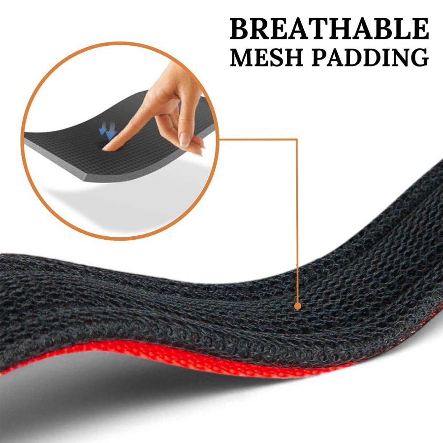 Crimson Padded Nylon Strength Collar
