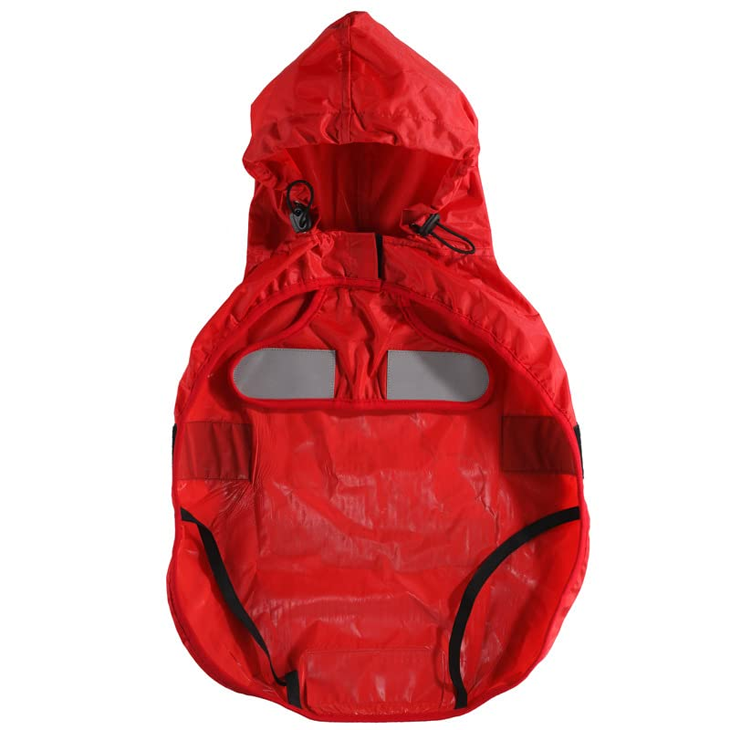 Printed Waterproof Reflective Dog Raincoat