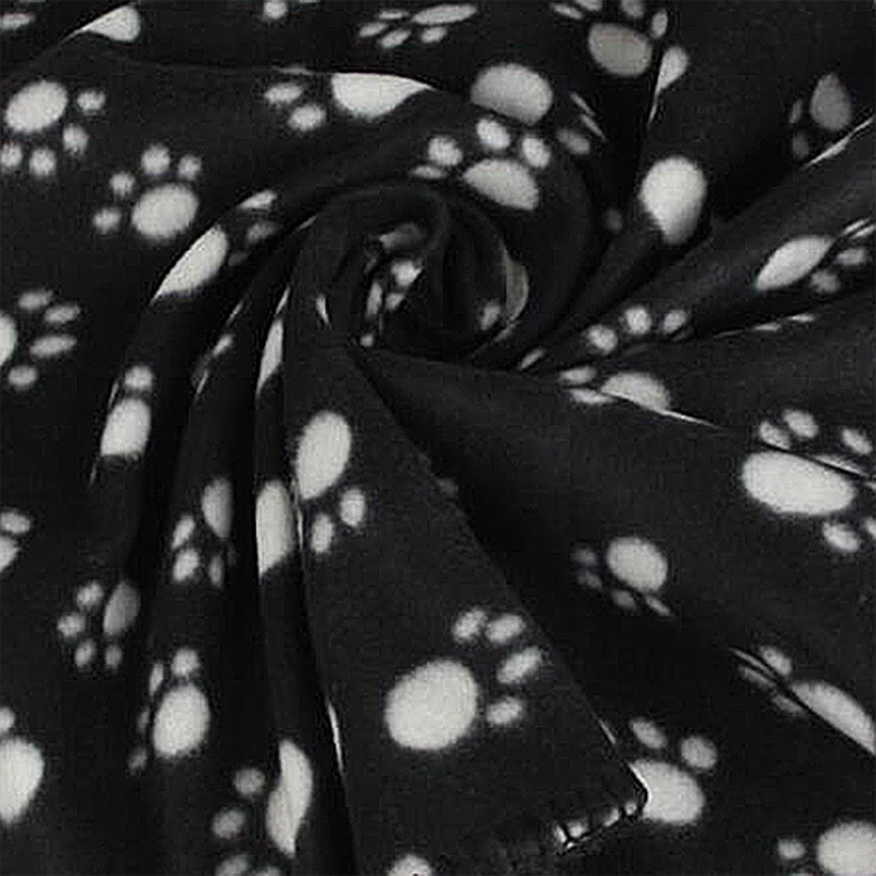 Paw Print Fleece Pet Comfort Blanket
