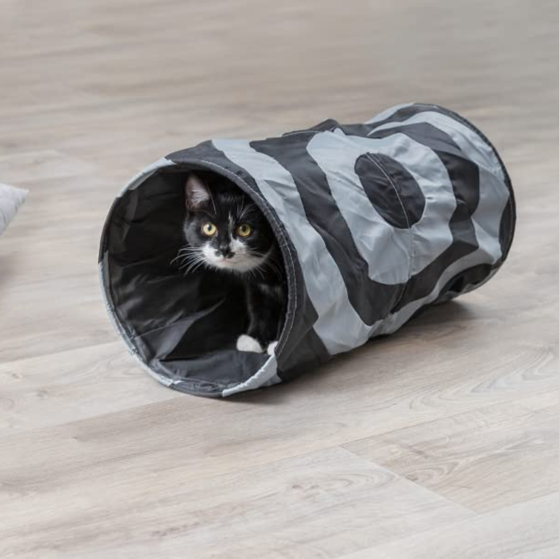 Crinkle Foil Collapsible Cat Activity Tunnel