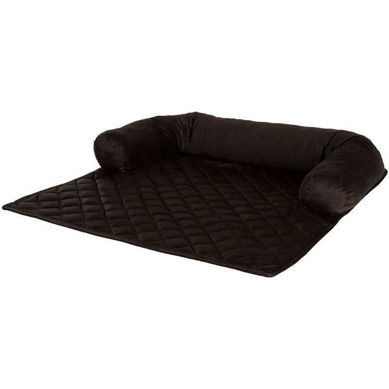Quilted Velvet Bolster Couch Cover