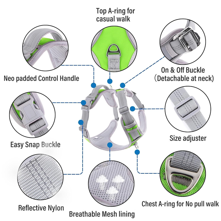 Evergreen Reflective Control Vest Harness