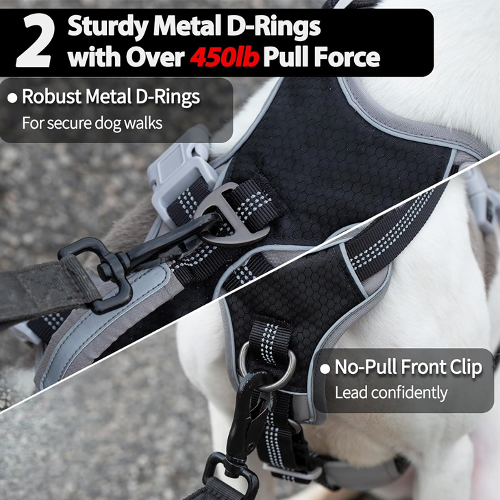 Shadow Guard Reflective Escapeproof Dog Harness