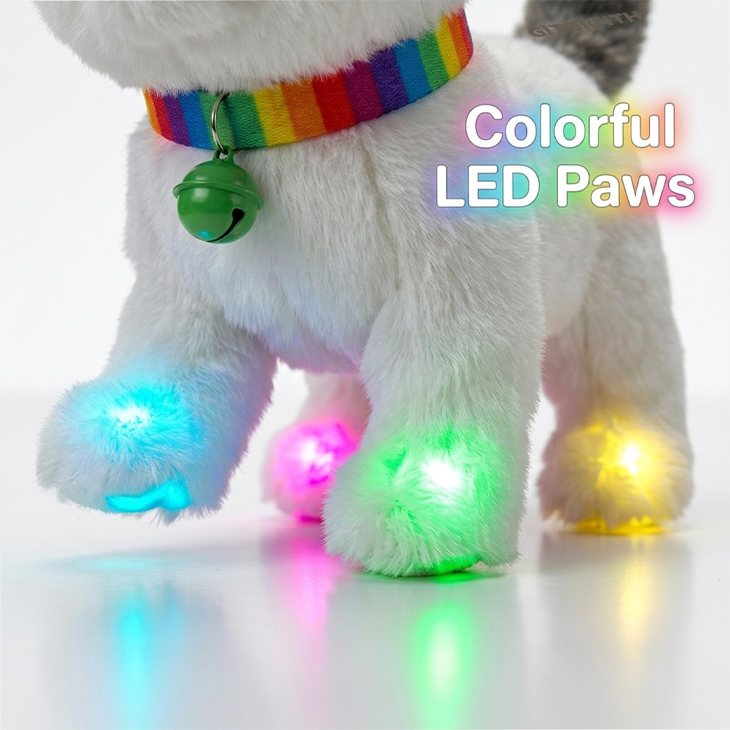 Walking Plush LED Cat Toy