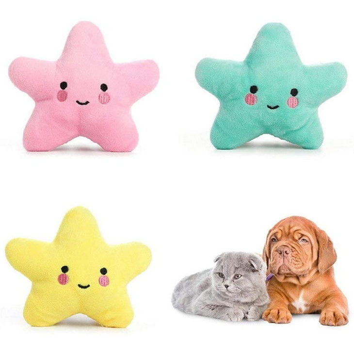 Smiling Star Shape Puppy Toy