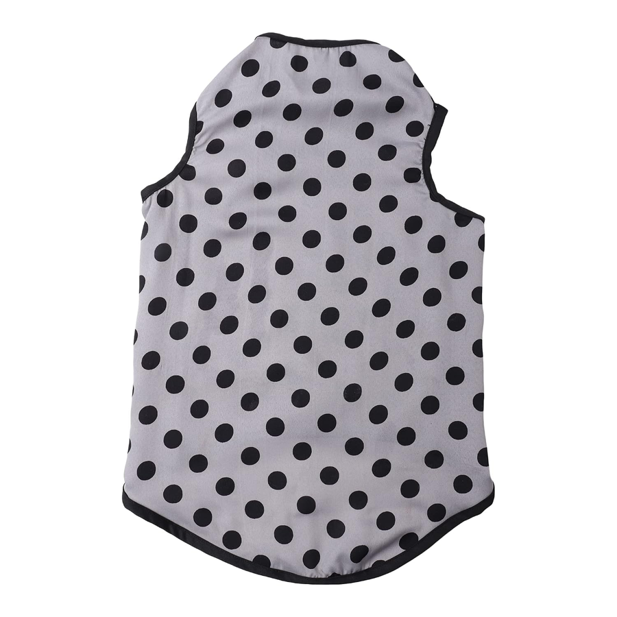 Grey Polka Summer Cotton Vest