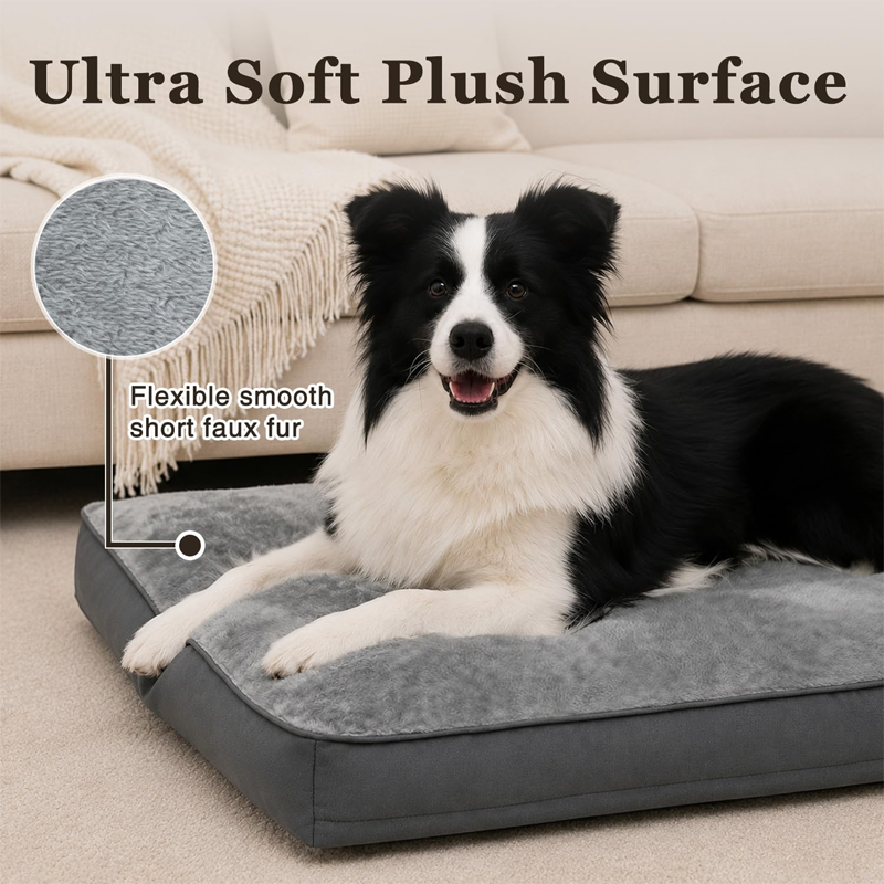 Waterproof Plush Velvet Crate Sleeping Mattress