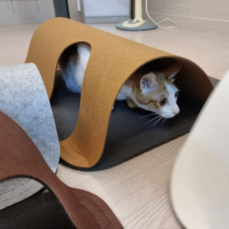 Modular Felt Cat Hideout Play Mat