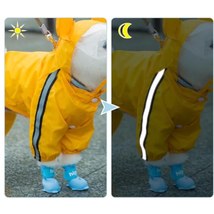 Full Coverage Transparent Dog Raincoat