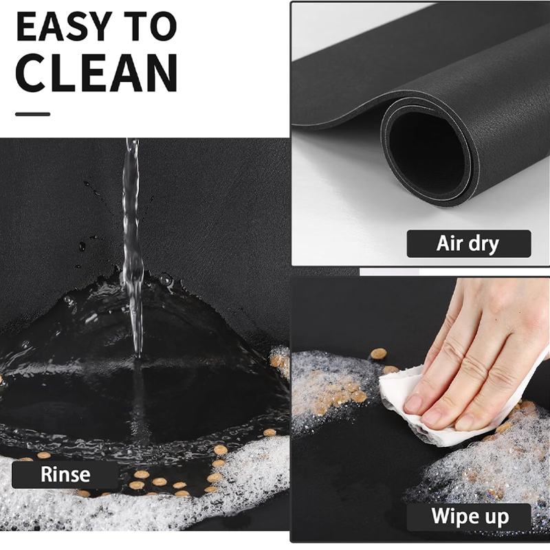 Absorbent Quick Dry Pet Bowl Mat