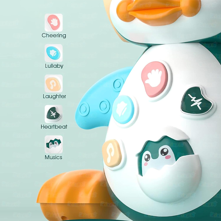 Musical Crawling Penguin Toy